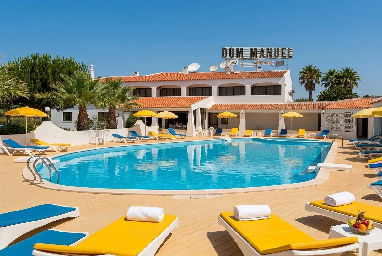 Hotel Albergaria Dom Manuel - piscina exterior em Porches, Algarve